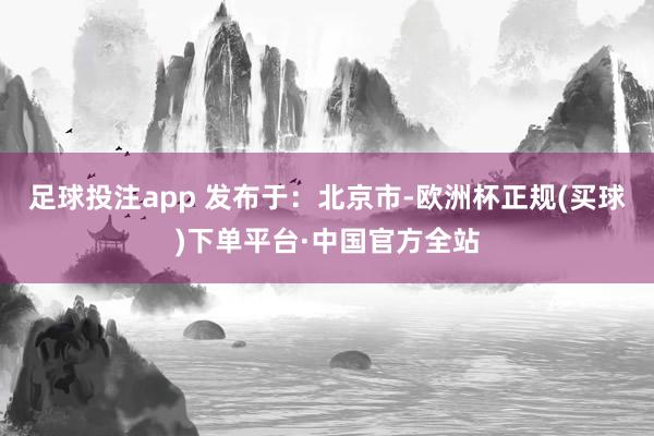足球投注app 发布于：北京市-欧洲杯正规(买球)下单平台·中国官方全站
