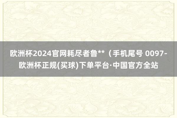 欧洲杯2024官网耗尽者鲁**（手机尾号 0097-欧洲杯正规(买球)下单平台·中国官方全站
