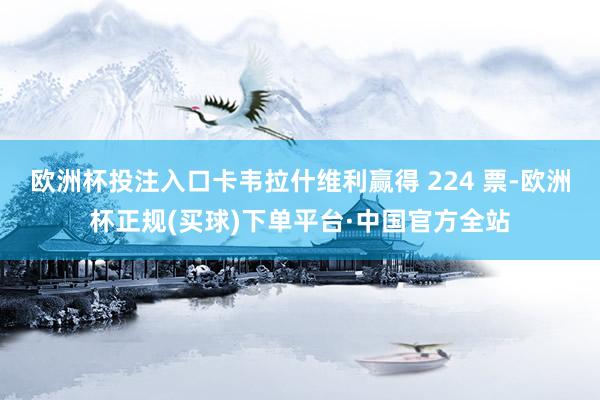 欧洲杯投注入口卡韦拉什维利赢得 224 票-欧洲杯正规(买球)下单平台·中国官方全站