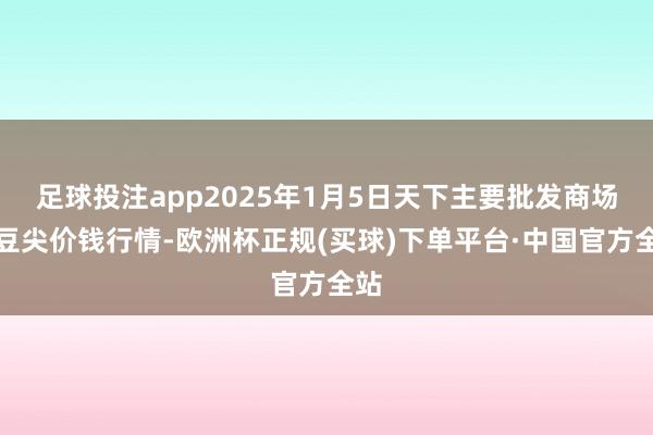 足球投注app2025年1月5日天下主要批发商场豌豆尖价钱行情-欧洲杯正规(买球)下单平台·中国官方全站